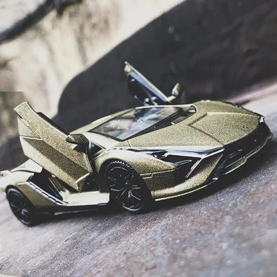 RMZ City 1:36 Lamborghini Alloy Sports Car Model Toy with Pull Back - Image 1 of 4