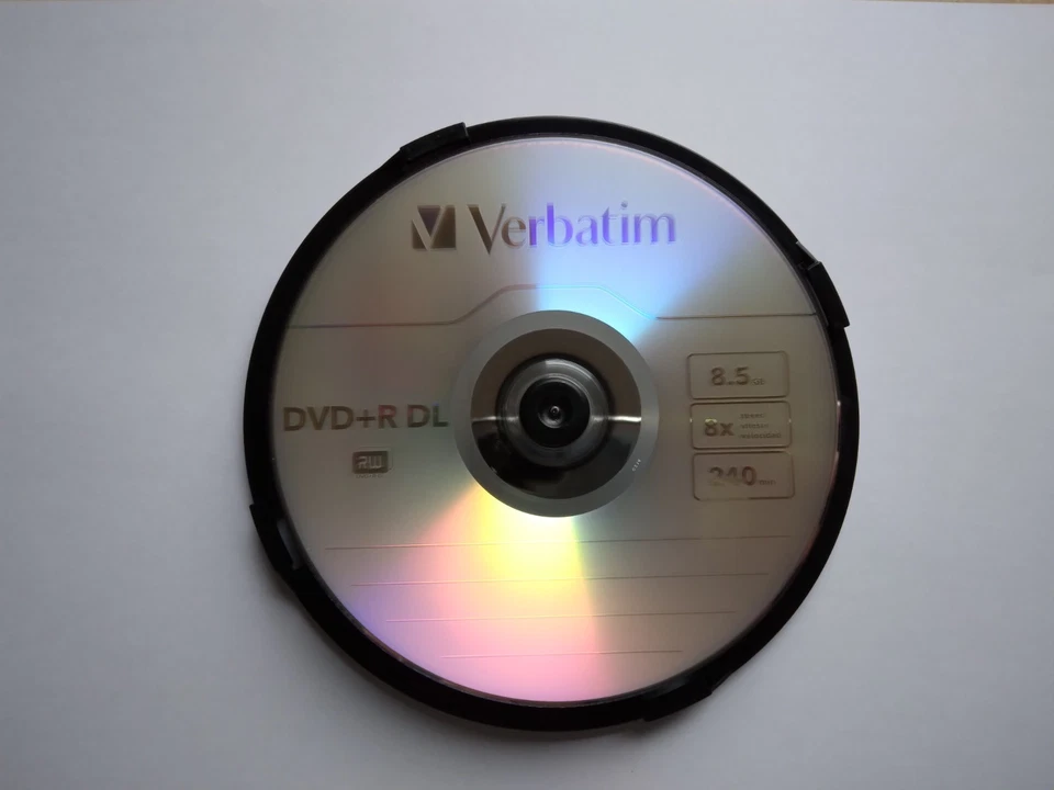 Verbatim DVD+R DL Rohlinge 8x Speed Double Layer 8,5GB 240min 1 Stück - Bild 1 von 1