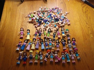 Lego Friends Minifigures. Mixed Lot. 35 Figures Plus Body Parts See Pics! - Image 1 of 4