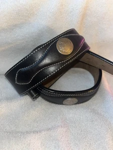 Schwarzer Leegin Western Leder, Buffalo Indian Head Nickel GÜRTEL Herren Gr. 38 - Bild 1 von 7