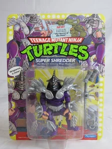 Vintage 1991 TMNT Ninja Turtles Super Shredder MOC Card Creases Unpunched HH527 - Picture 1 of 2