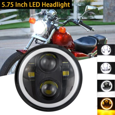 Светодиодная фара 5,75 дюйма 5-3/4 дюйма сигнал поворота Hi/Lo для Honda Rebel CMX125 CMX 500 250 - Изображение 1 из 4