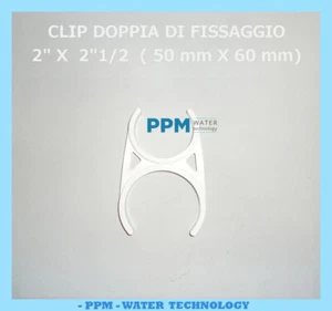 CLIP STAFFA DI FISSAGGIO 2" 1/2 (63 mm) x 2" ( 50 mm) - VESSEL - FILTRI IN LINE  - Imagen 1 de 3