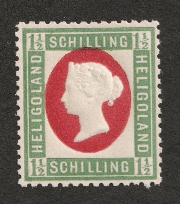 Heligoland Sc# 12 - 1½ Schilling, Queen Victoria, Leipzig Reprint. MNH - Image 1 of 1
