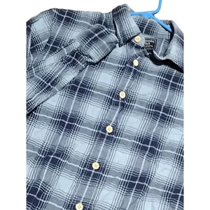 Abercrombie & Fitch Men's Small Long Sleeve Button Down Shirt Blue Plaid - Picture 1 of 6