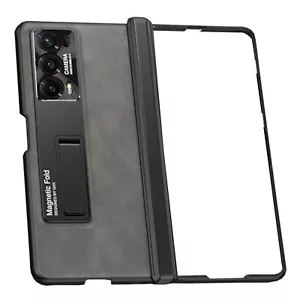 Für Honor Magic V2 GKK Frosted Handy Schutz Hülle Case Kunstleder mit Halterung - Zdjęcie 1 z 8