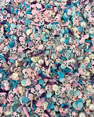 Rebanadas de arcilla de Pascua y resina de 10 gramos, mezcla de espolvoreado de Pascua no comestible, arcilla polimérica Foto 1 de 2