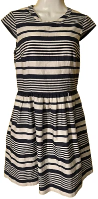 Betsy Johnson Dress SZ 6 Chic Stripes Preppy Clueless - Image 1 of 4