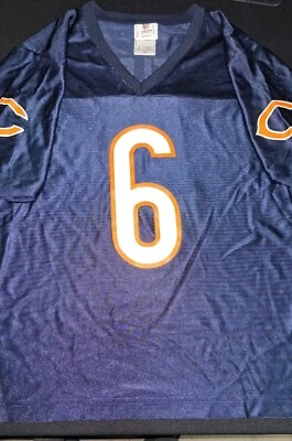 NOVO, nunca usado! Camiseta de futebol americano grande feminina Jay Cutler Chicago Bears #6 NFL - Imagem 1 de 4
