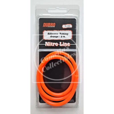 DUBRO Racing Silicone Nitro Fuel Line Tubing, Orange, 2' - 2232 - Image 1 of 2