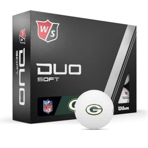 Wilson Staff Duo Soft NFL Golf Balls - Official NFL Golf - Green Bay Packers 🧀 - Picture 1 of 1