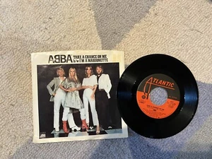 ABBA - Take A Chance On Me/I'M A Marionette 45/Vinyl Record Atl 3457 1977 VG+ - Picture 1 of 2