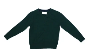 Old Navy Green Long Sleeve School Uniform Cotton Knit V-Neck Sweater Boys XS 5 - Picture 1 of 8