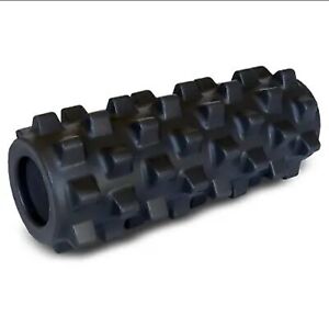 RumbleRoller Extra Firm Compact Roller Textured Foam Roller Exercise Yoga Black