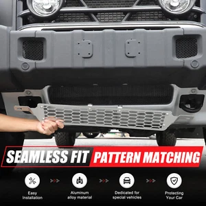 Front Lower Guard Plate Air Intake Insect Screen Trim Silver For Ineos Grenadier - Picture 1 of 12