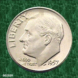 1957-D Roosevelt Dime (Brilliant & Uncirculated) - Picture 1 of 2