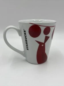 Starbucks 2012 Christmas Holiday GIFT Red White Bird Coffee Mug Cup 12 oz #003 - Picture 1 of 10