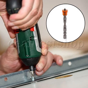 2.56"x0.43" Magnetic Screwdriver Bits Tool Orange w/ 1/4" Hex Shank - Picture 1 of 9
