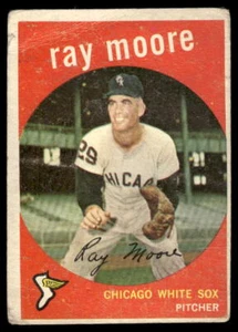 Ray Moore 1959 Topps #293 relaciones públicas - Imagen 1 de 2