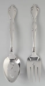 Oneida Community Stainless Steel Cantata Serving Pieces Lot of 2 Fork Spoon - Picture 1 of 4