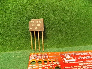 (1) Conjunto de rectificador puente de 4 amperios RS402L 100 VDC NUEVO - Imagen 1 de 1