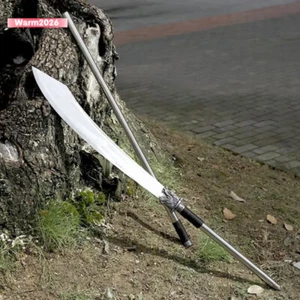 Glaive Park Dao Chinese KUNGFU Broadsword Manganese Steel Sharp Sword KnifeY1457 - Picture 1 of 10