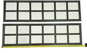 2 Amarr Stockton Black Replacement Inserts for Long Panel Amarr Garage Doors - Picture 1 of 8