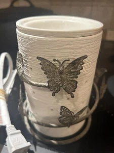 Scentsy BUTTERFLY Metal Warmer Wrap~ Silhouette Collection~Rare/Discontinued - Picture 1 of 5