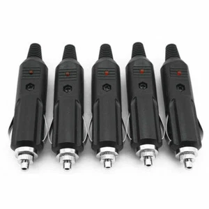 5* Zigarettenanzünder Stecker Mit Sicherung LED Auto KFZ Zigaretten-Anzünder - Bild 1 von 6