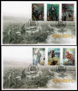 New Zealand 2022 Lord of the Rings First Day Cover FDC Set - Picture 1 of 1