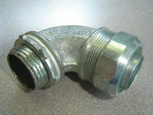 Commercial Fittings LT10090, non-insulated 90 degree Liquid Tight 1" Connector - Imagen 1 de 2