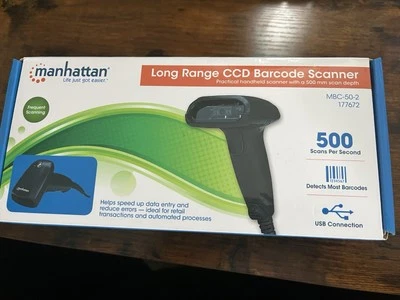 Escáner de código de barras CCD de largo alcance Manhattan 177672 Foto 1 de 2