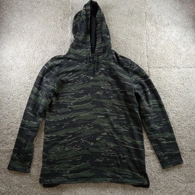 PacSun Hoodie Mens Large Green Camo Longer Fit Pullover Hoodie Sweatshirt Casual - Image 1 of 4