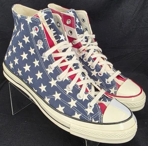 Converse Chuck Taylor 166426C Stars Stripes Stitched Sneaker Shoes Men's US 11 - Picture 1 of 9