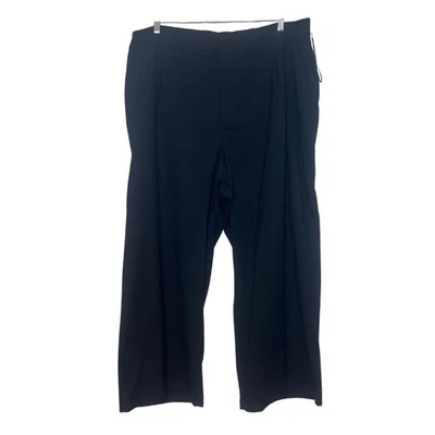 Calça Ava & Viv Wide Leg Feminina Tamanho 26 Preta - Imagem 1 de 4