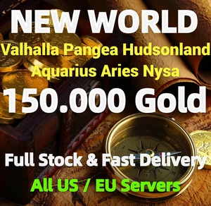 New World Gold Coins 150k / 150 000 Coins/ US East West / EU / Any servers - Picture 1 of 1