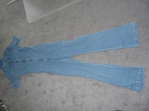 Jeansoverall Kurzarm Schlag neuwertig hellblau Fa.Suzie Gr. S - Bild 1 von 9