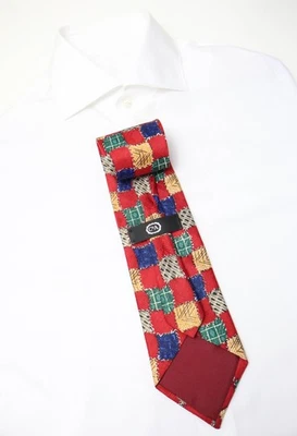 Corbata C&A Para Hombre Talla Única Multicolor A Cuadros Con Punta - Imagen 1 de 4