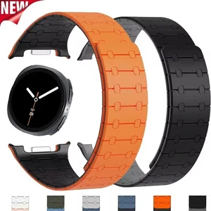 For Samsung Galaxy Watch 8 40mm 44mm 8 Classic 46mm Magnetic Silicone Band Strap - Picture 1 of 43