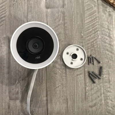 Nest NC4100US Cam IQ Outdoor Security Camera, White - Image 1 of 4