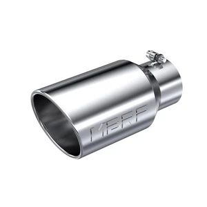 MBRP 12" STAINLESS STEEL EXHAUST TIP 4" INLET 6" OUTLET ANGLED ROLLED END T5073 - Picture 1 of 1