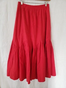 Vintage Liz E Parker Western Prärie rot 100 % Baumwolle Small Damen hergestellt in Texas gebraucht, in einwandfreiem Zustand - Bild 1 von 7