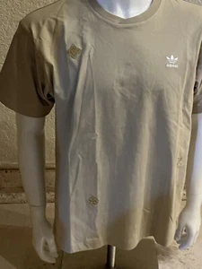 Adidas Original Round Neck Cotton Printing Short Sleeve T-Shirt Large - Picture 1 of 8