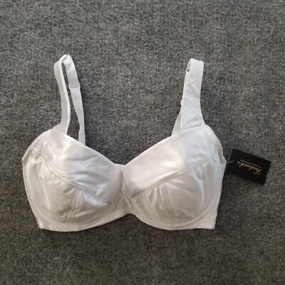 Nuevo Sujetador Frederick's of Hollywood Va Voom 36F Blanco Satinado Correa Ancha -POWT * Foto 1 de 4