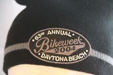 BikeWeek Daytona Beach Beanie Hat Knit Skull Cap Black 2004 63rd Annual CapSmith