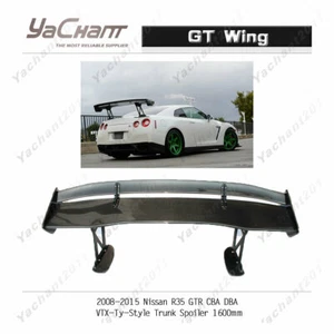 CF Rear Spoiler For 08-20 Nissan R35 GTR CBA DBA VOL VTX-T5-Style 1600 GT Wing - Bild 1 von 12
