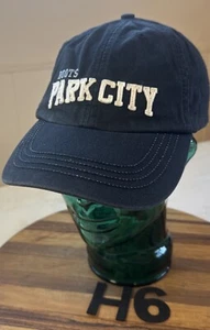 ROOTS PARK CITY UTAH HAT DARK BLUE STRAPBACK ADJUSTABLE VERY GOOD CONDITION H6 - Picture 1 of 3