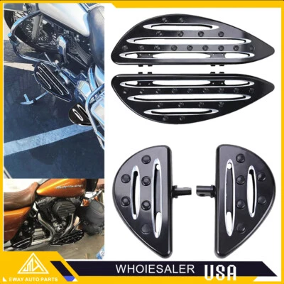 For Harley Electra Glide Driver & Passenger Floorboards Floor Boards Foot Pegs - Image 1 of 4