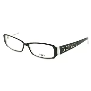 Fendi Womens F664 961 Rectangular Black/White Eyeglasses Frames 53 x 14 x 140 - Picture 1 of 4