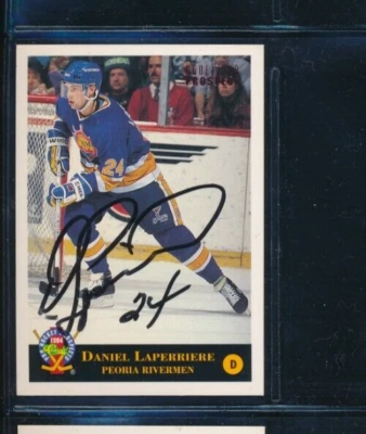 1994 Classic #184 Daniel Laperriere Peoria Rivermen Signed Autograph (FR58) - Image 1 of 2
